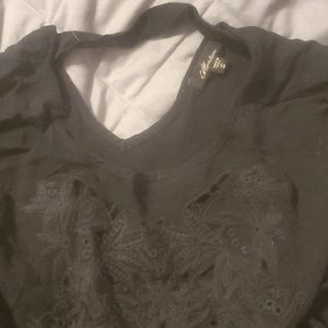 Black batwing shirt